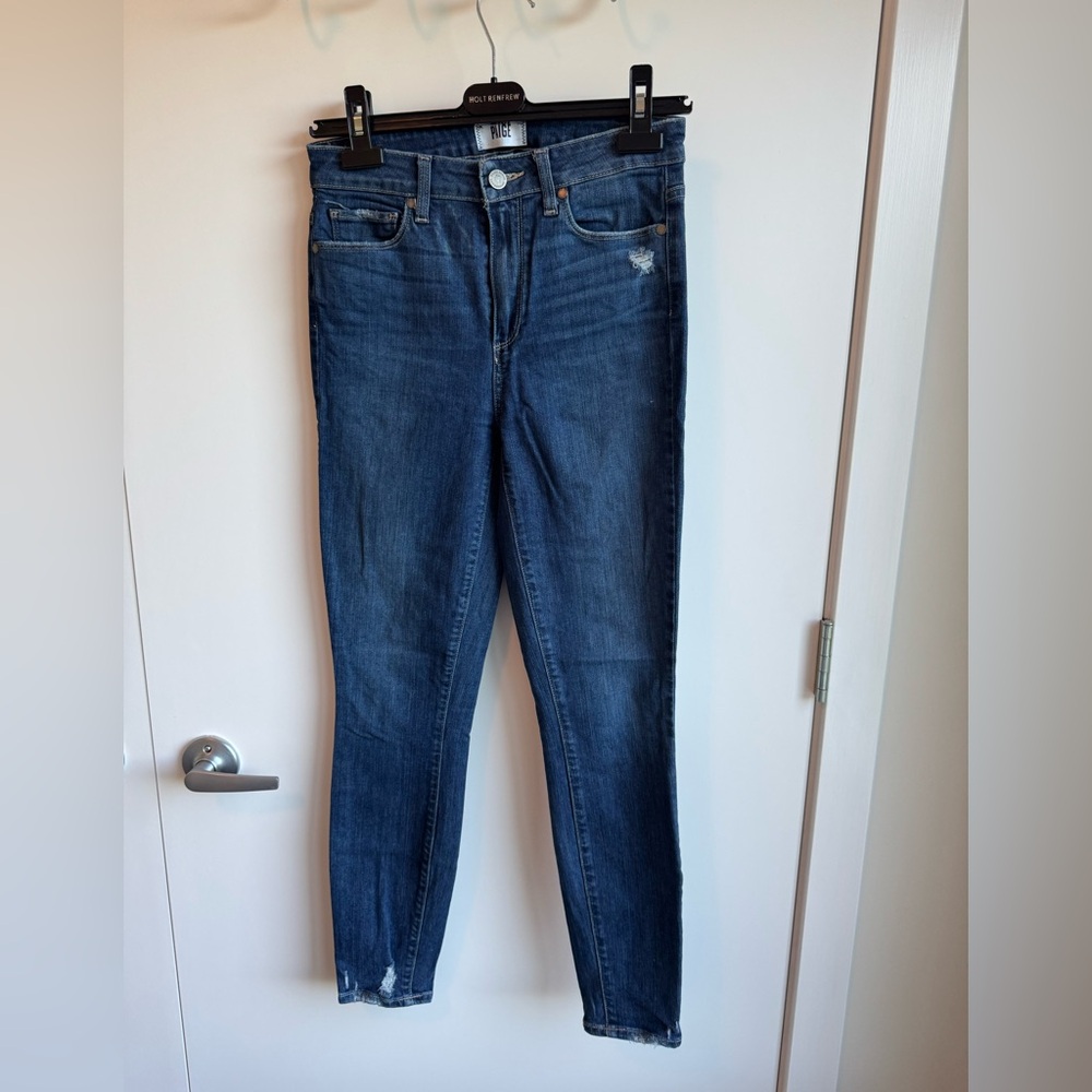 PAIGE Hoxton Ankle Jeans - Classic Denim
